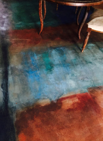 Pavimenti dipinti di Grazia Lombardi. Tappeto dipinto